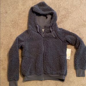 Z by Zella faux shearling zip hoodie